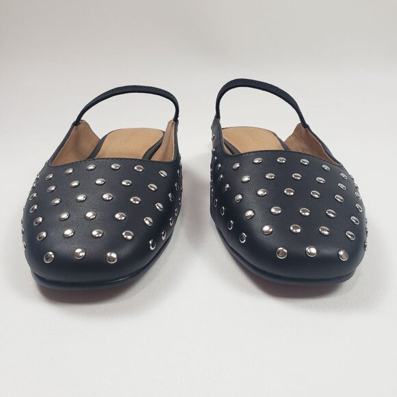Madewell The Greta Ballet Flat Mule Women's Size 9M True Black Multi Stud Detail - Picture 6 of 16